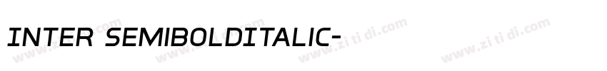 Inter SemiBoldItalic字体转换